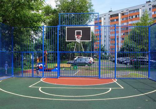Забор Protect для баскетбольной площадки в Тюмени
